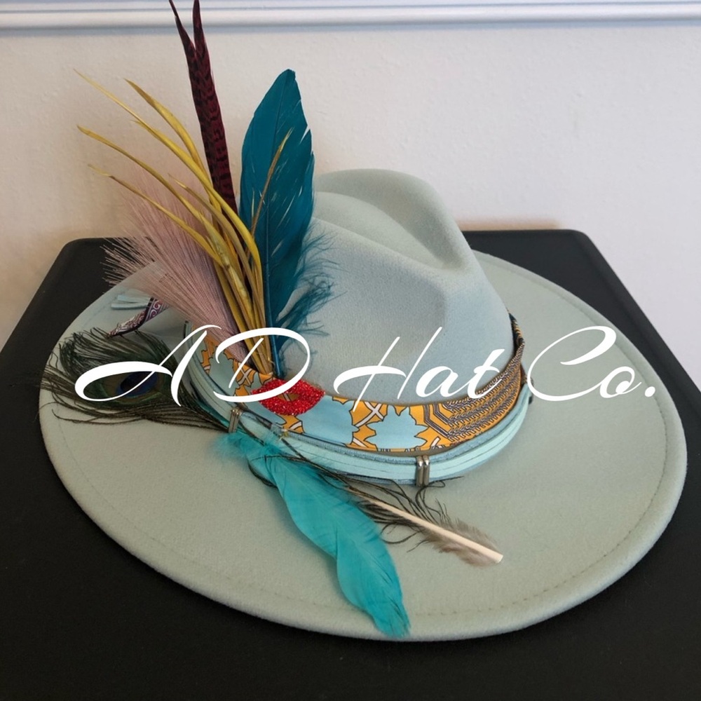 Custom-Made Felt Fedora - “Mint 2 Be”